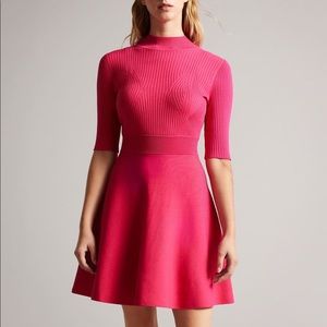 Ted Baker Viviiyy Engineered Skater Dress